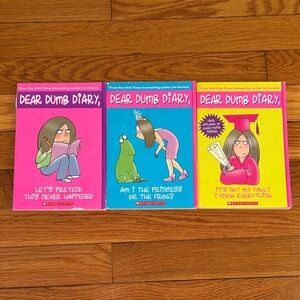Scholastic Dear Dumb Diary Set of 3 Books ( Book 1,3 & 8 )